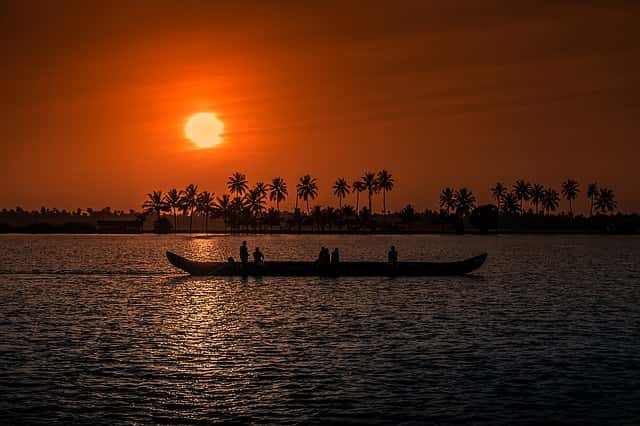 Sunset-Alappuzha-Kerala-Places in India